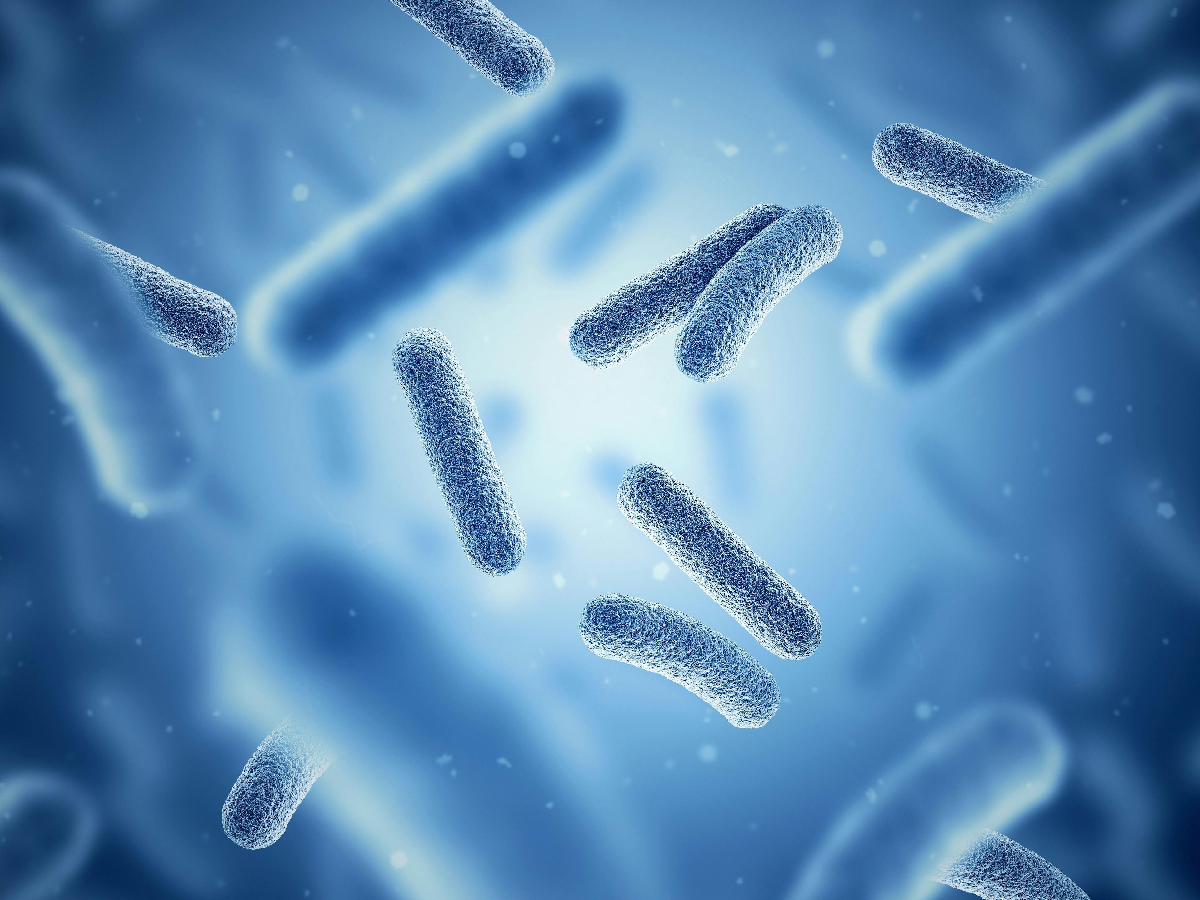 Bacteria. Bacterium. Blue color. Prokaryotic microorganisms. 3d illustration. | Image Credit: © MP - stock.adobe.com.