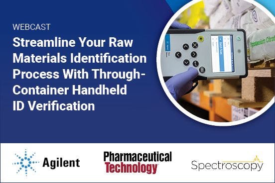 Streamline your raw materials identification process using handheld solution for through container handheld ID verification