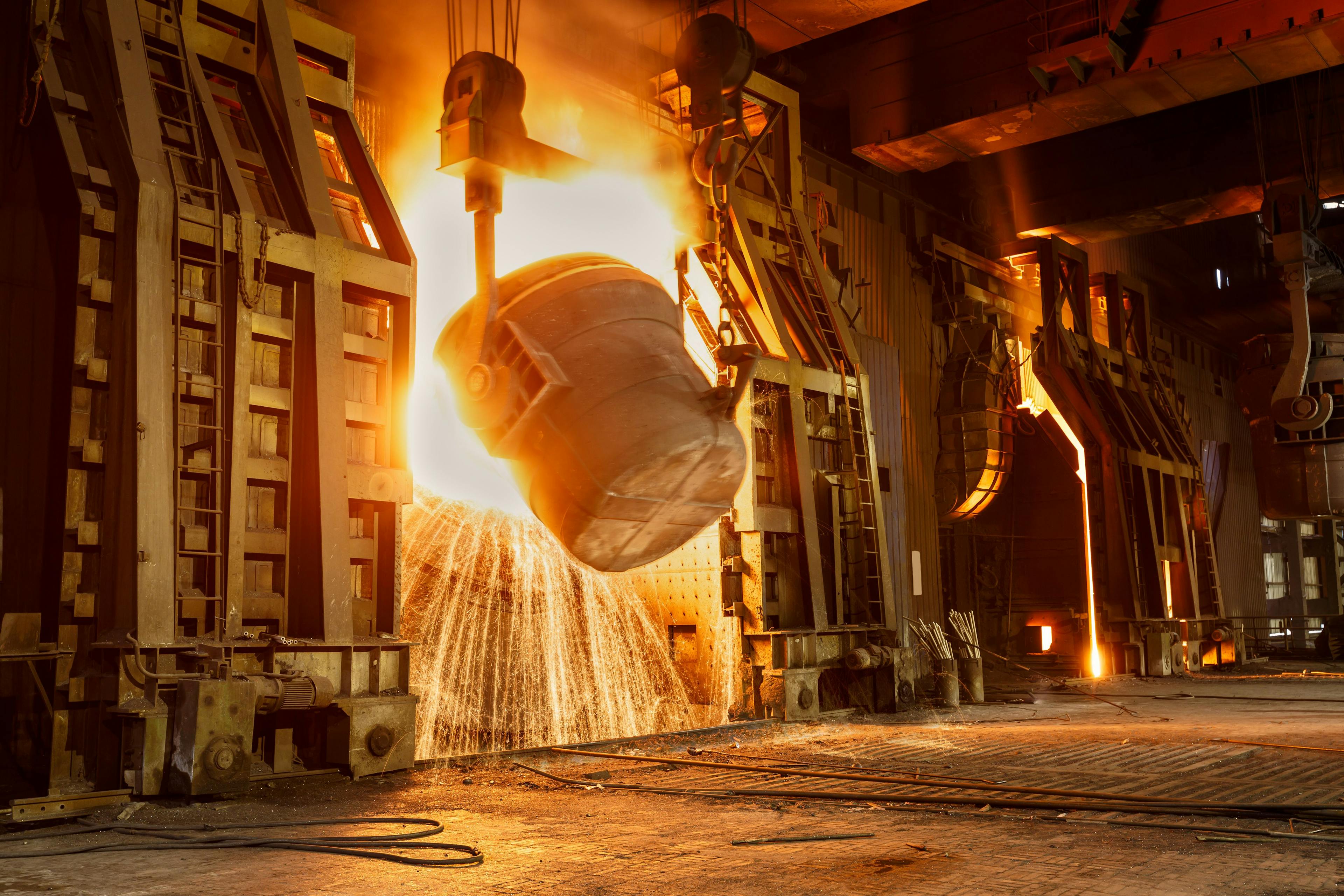Metal smelting furnace in steel mills | Image Credit: © ABCDstock - stock.adobe.com