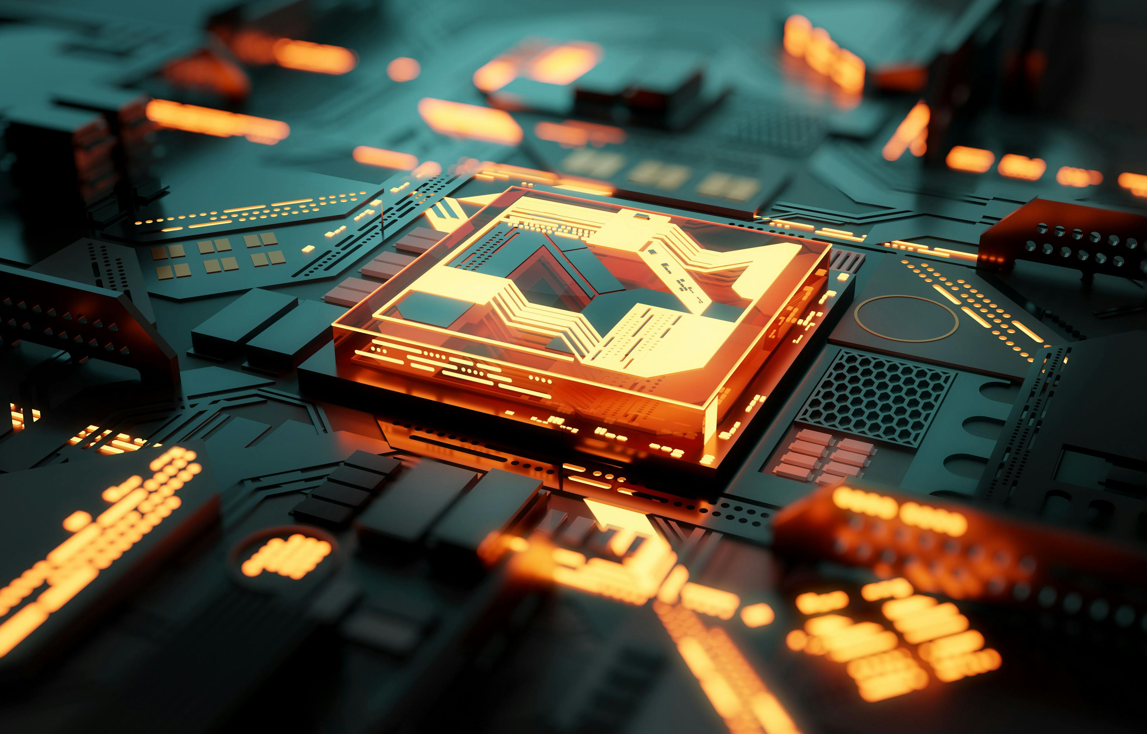 Futuristic CPU processor and machine learning concept. 3D illustration | Image Credit: © James Thew - stock.adobe.com