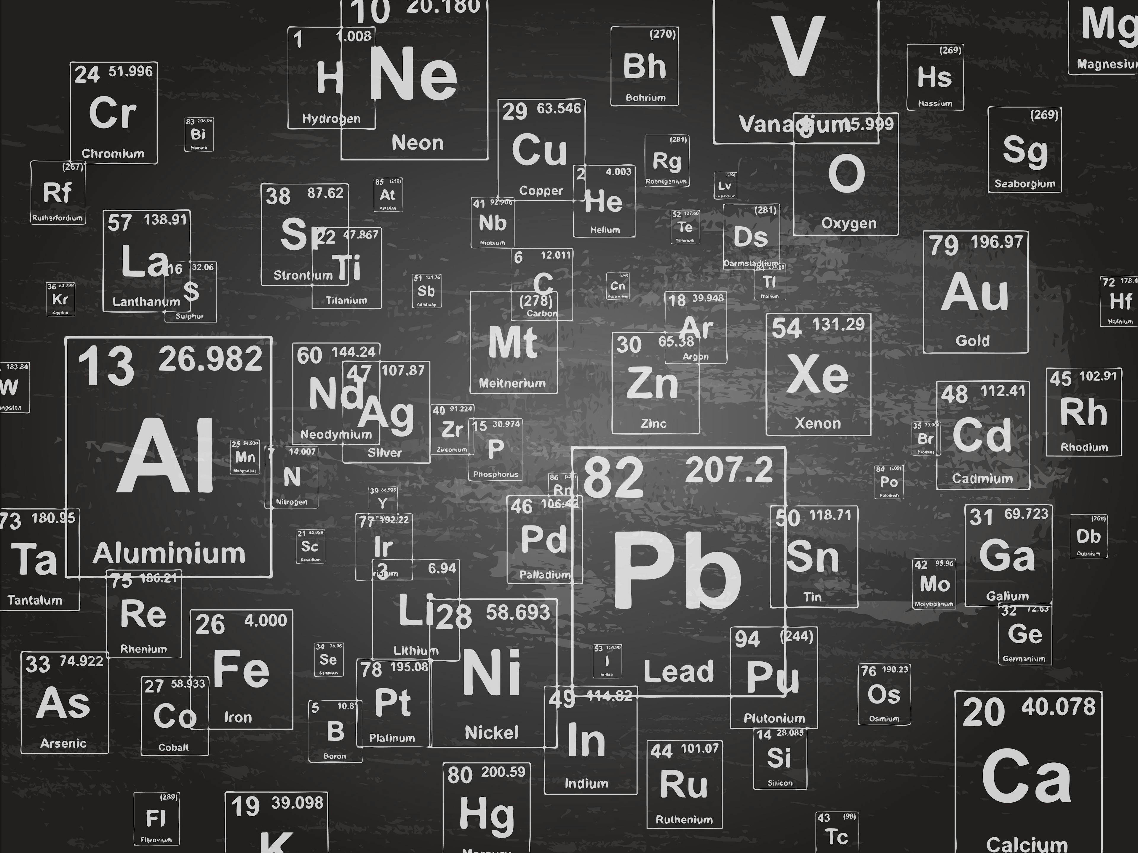 Chemical Elements Blackboard | Image Credit: © Eyematrix - stock.adobe.com