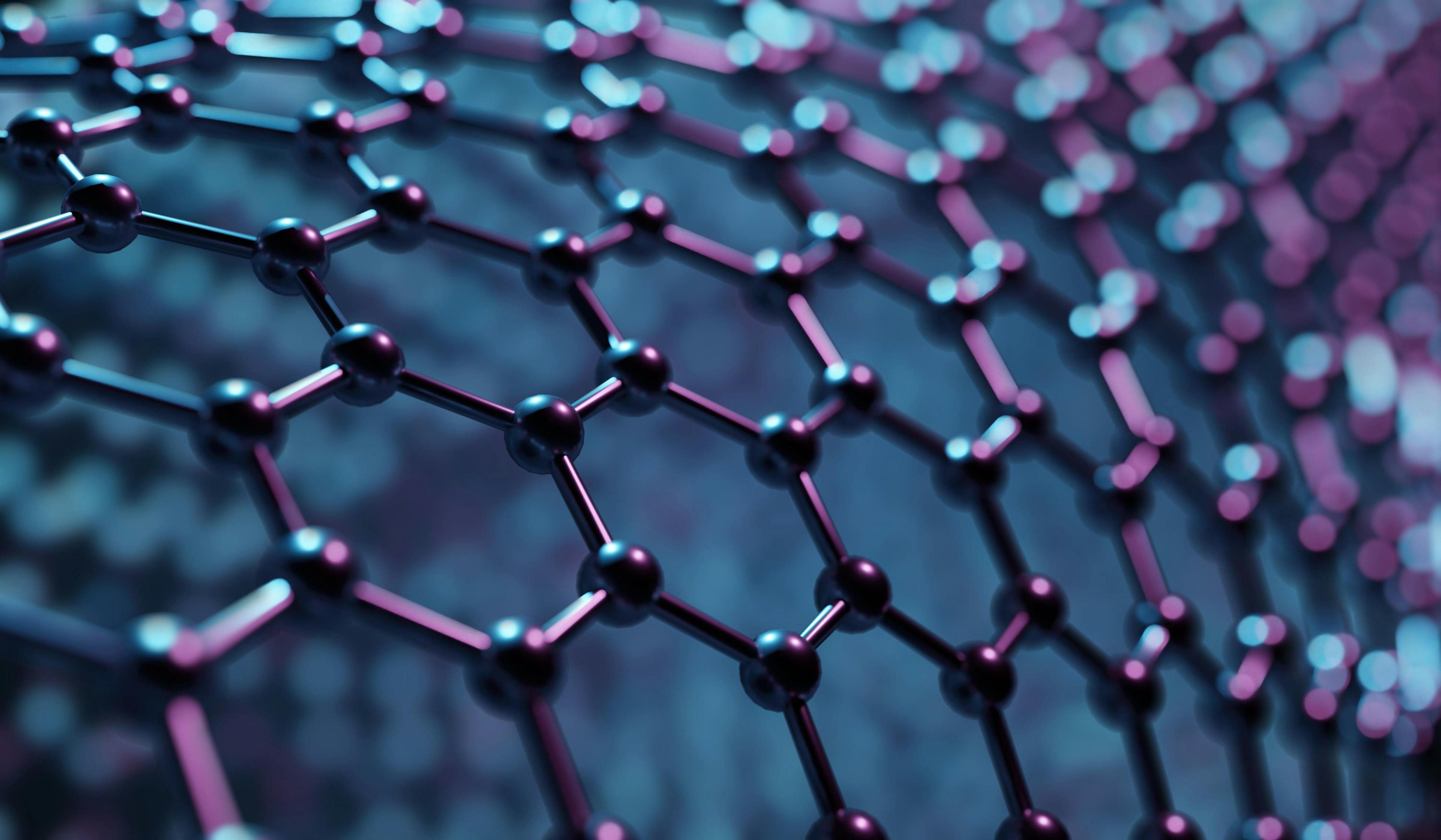 Structure of hexagonal nano material. Nanotechnology concept. | Image Credit: © vchalup - stock.adobe.com