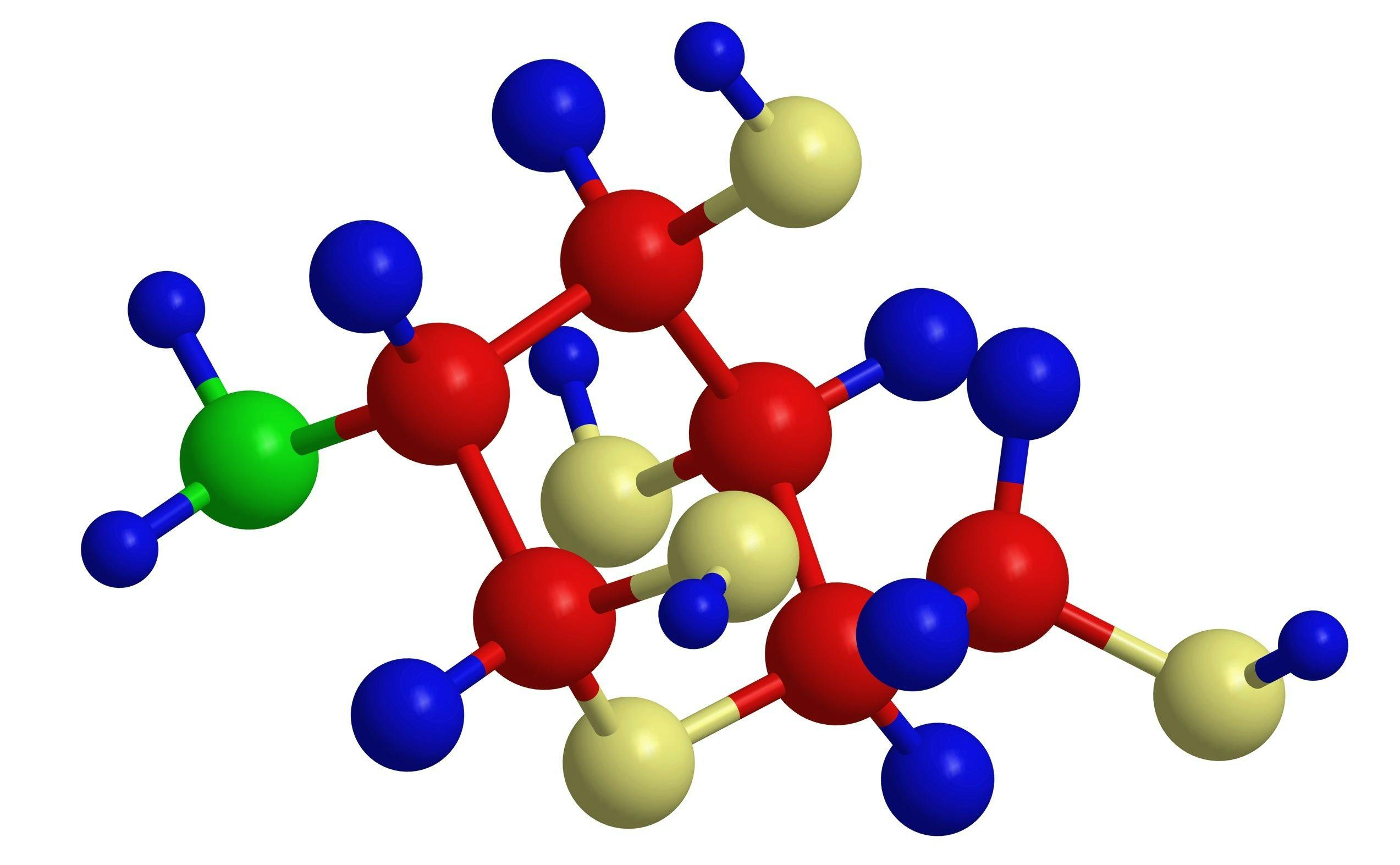 Molecular structure of D-glucosamine-basic unit of chitosan | Image Credit: © John Doe - stock.adobe.com