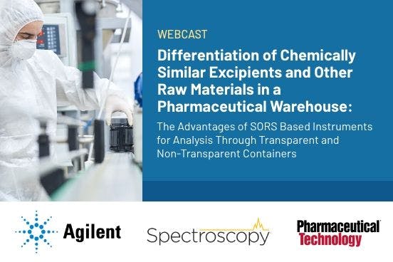 Differentiation of Chemically Similar Excipients and Other Raw Materials in a Pharmaceutical Warehouse: The Advantages of SORS Based Instruments for Analysis Through Transparent and Non-Transparent Containers
