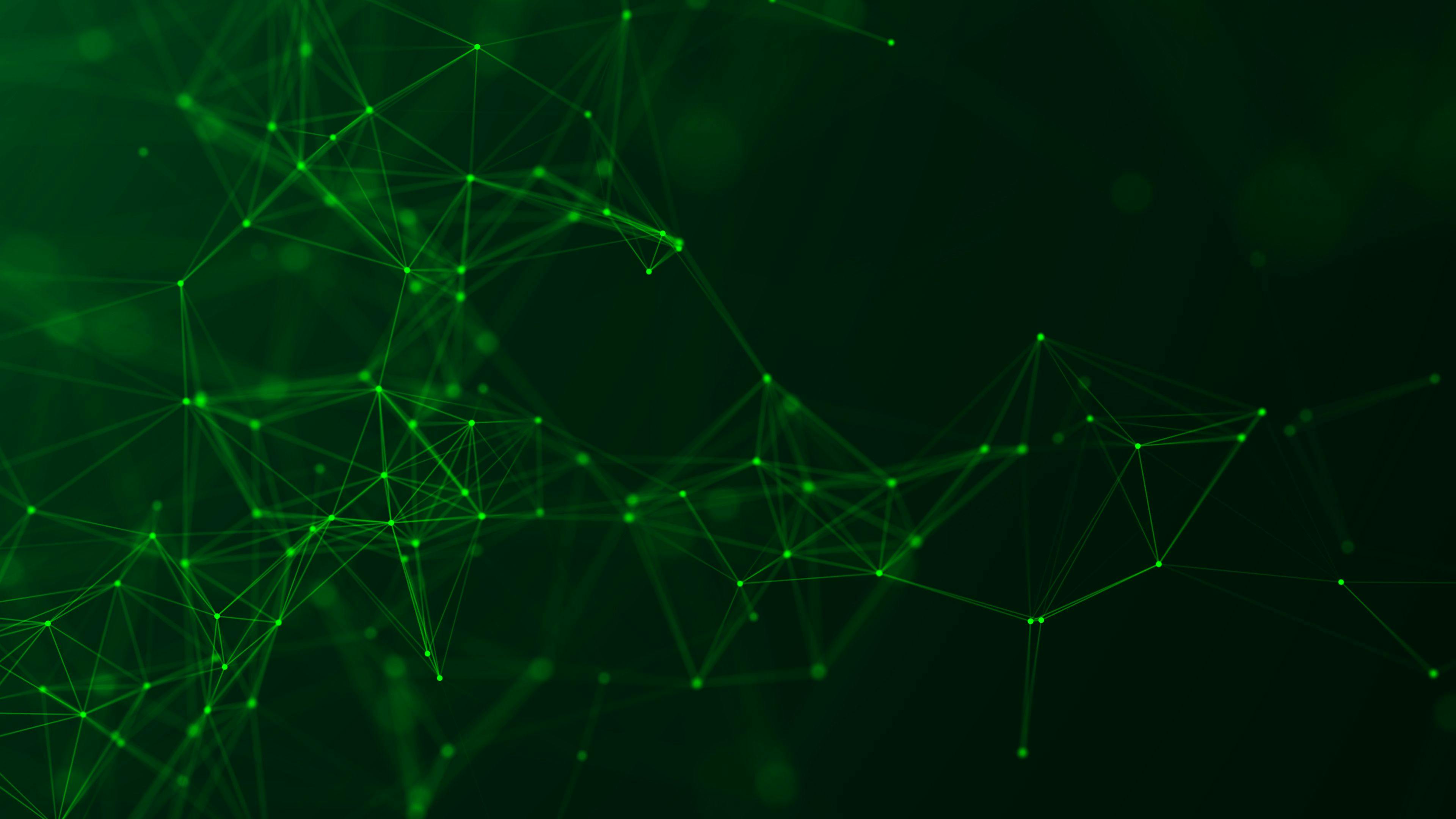 Abstract green digital background. Big data visualization. Science background. Big data complex with compounds. | Image Credit: © Vadym - stock.adobe.com