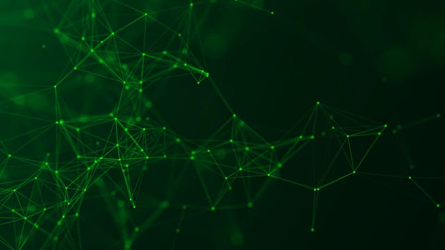Abstract green digital background. Big data visualization. Science background. Big data complex with compounds. | Image Credit: © Vadym - stock.adobe.com