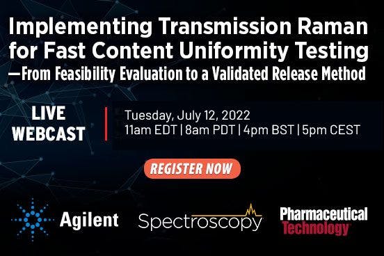 Implementing Transmission Raman for Fast Content Uniformity Testing – from Feasibility Evaluation to a Validated Release Method