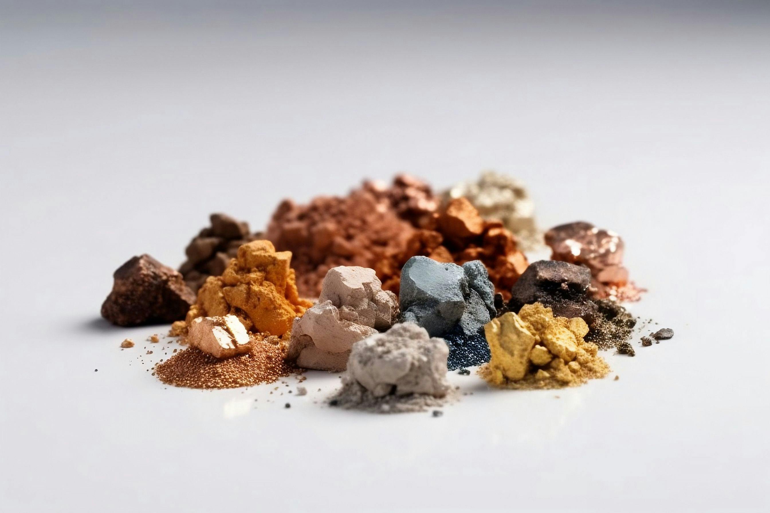 Piles of mined and refined rare earth elements. Generative AI. Generative, AI | Image Credit: © Southern Creative - stock.adobe.com