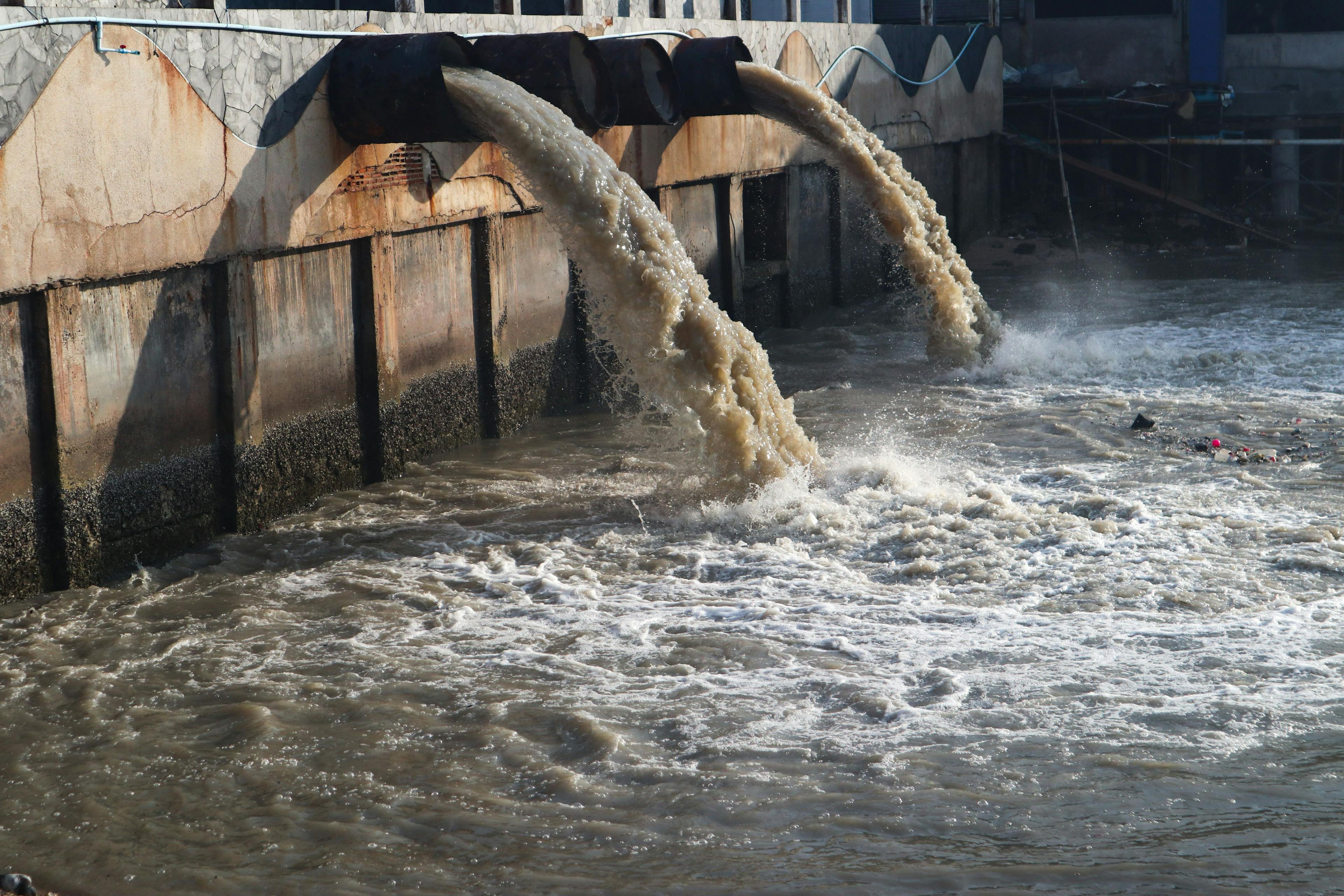 Industrial and factory waste water discharge pipe into the canal and sea, dirty water pollution | Image Credit: © Weerayuth - stock.adobe.com