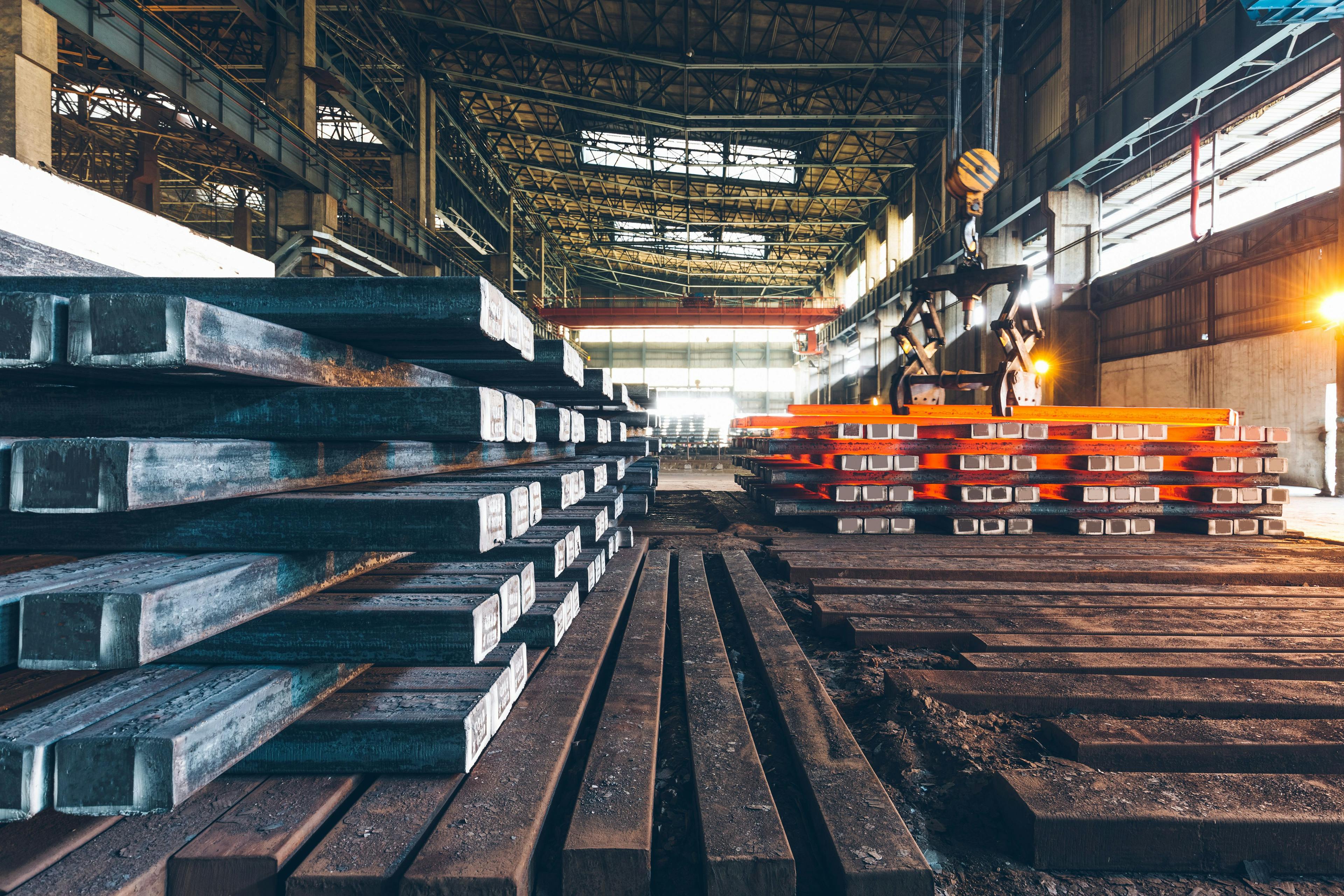 interior view of a steel factory,steel industry in city of China. | Image Credit: © fanjianhua - stock.adobe.com