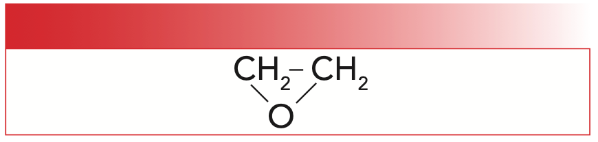 FIGURE 1: The structure of ethylene oxide, a simple epoxide.