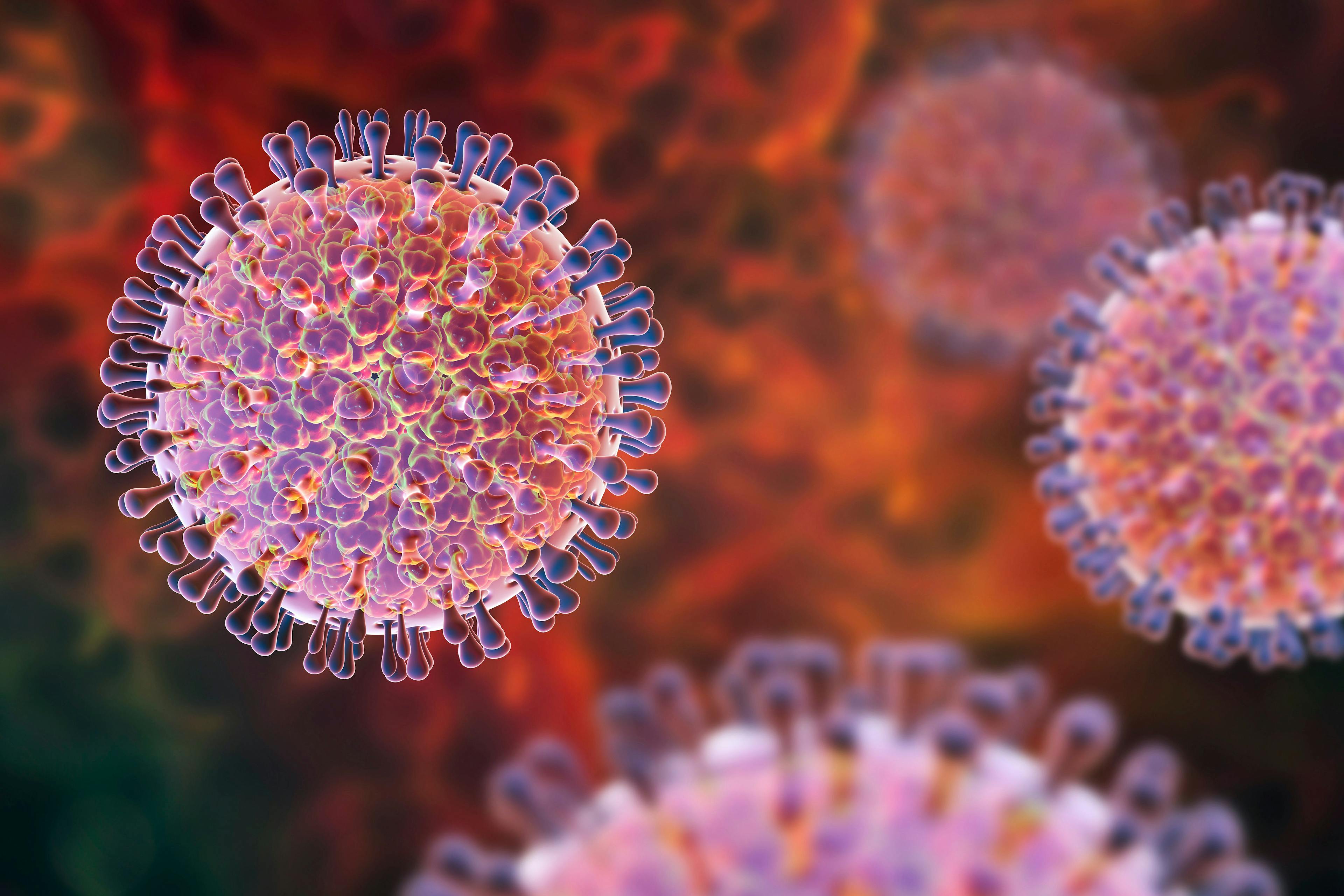 Rotaviruses. Molecular model of a rotavirus which causes diarrheal infection in children. 3D illustration | Image Credit: © Dr_Microbe - stock.adobe.com