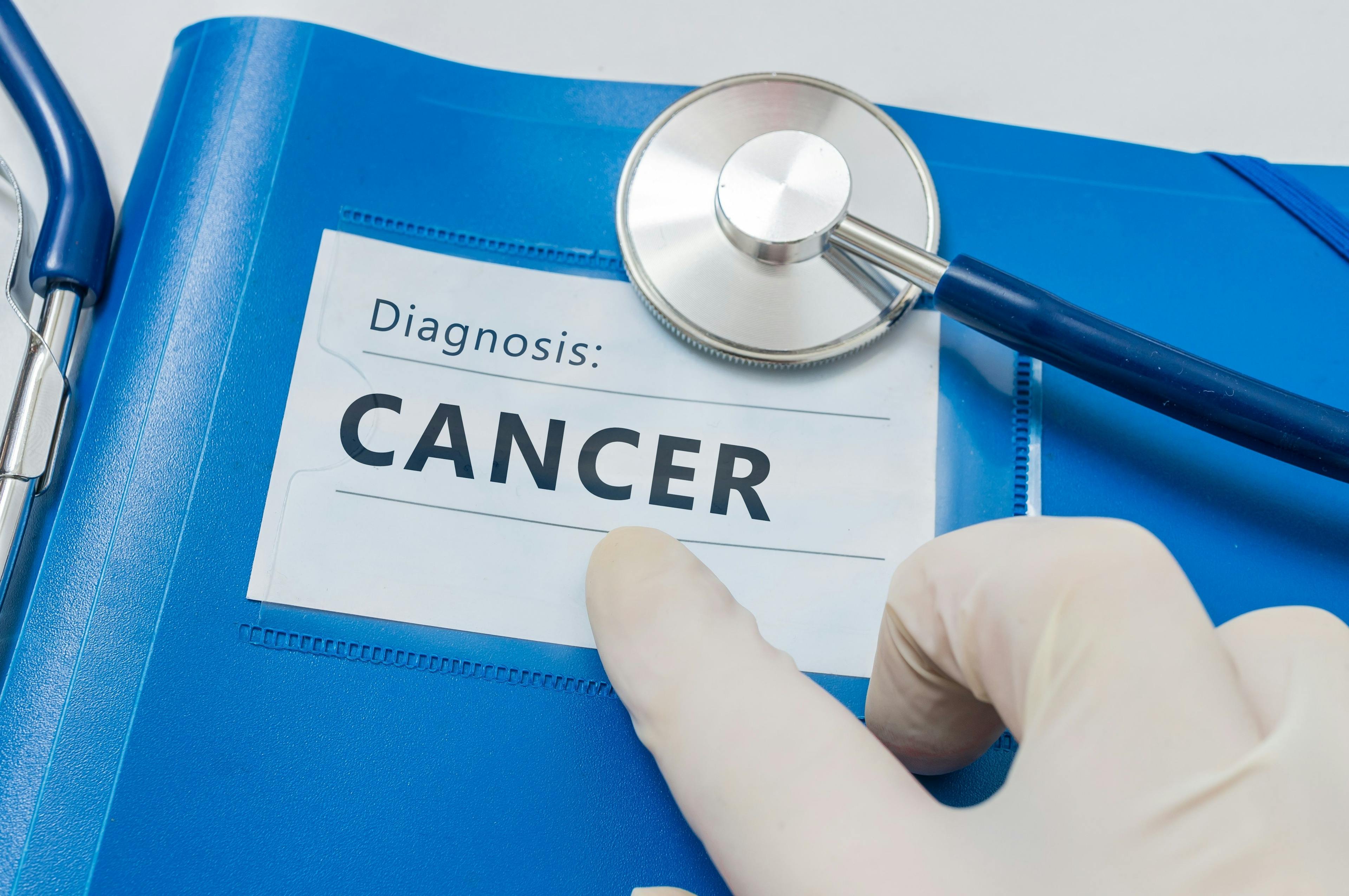 Blue folder with Cancer diagnosis | Image Credit: © vchalup - stock.adobe.com