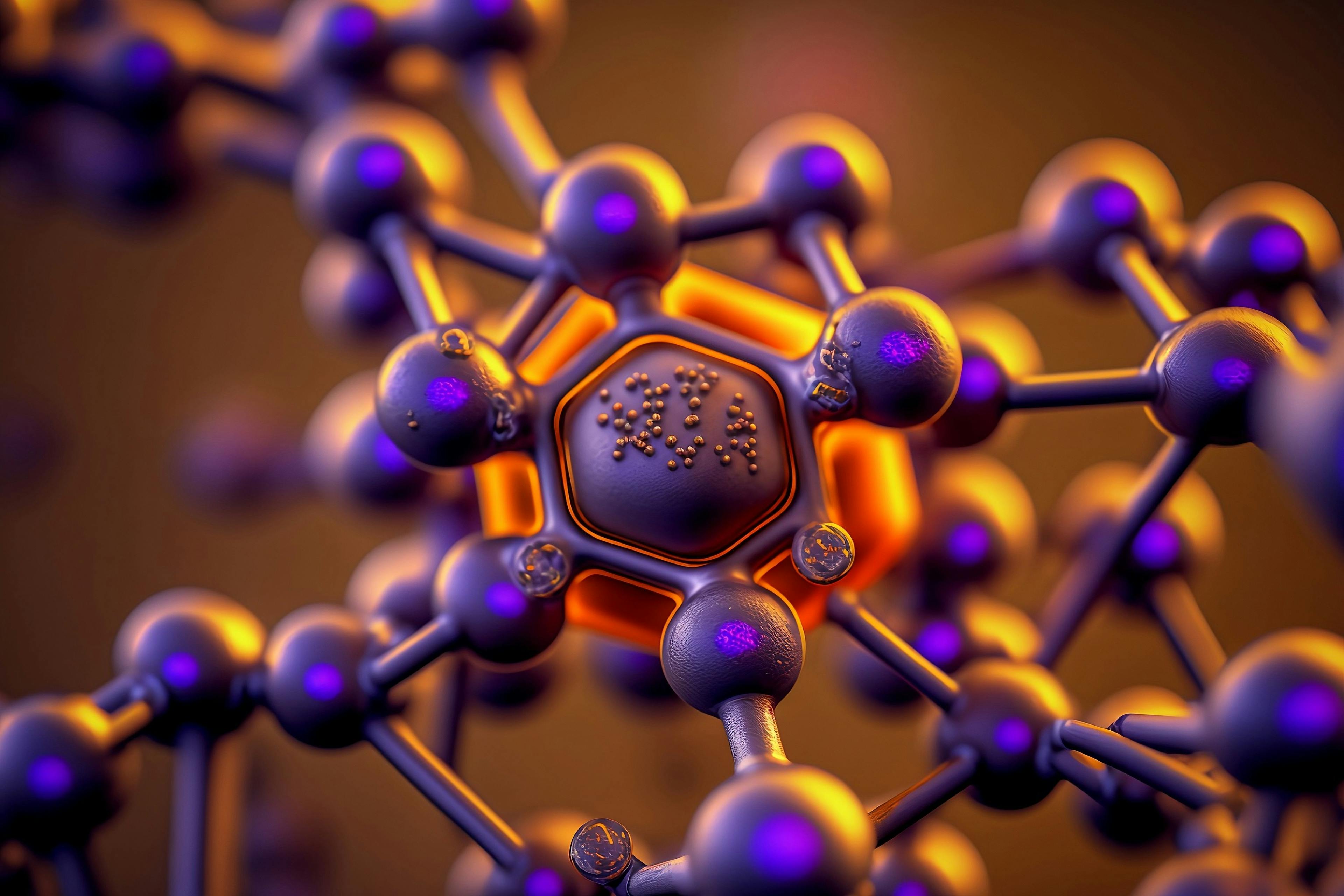 Technetium molecule structure close up shot. AI generated. | Image Credit: © DmitriRich - stock.adobe.com